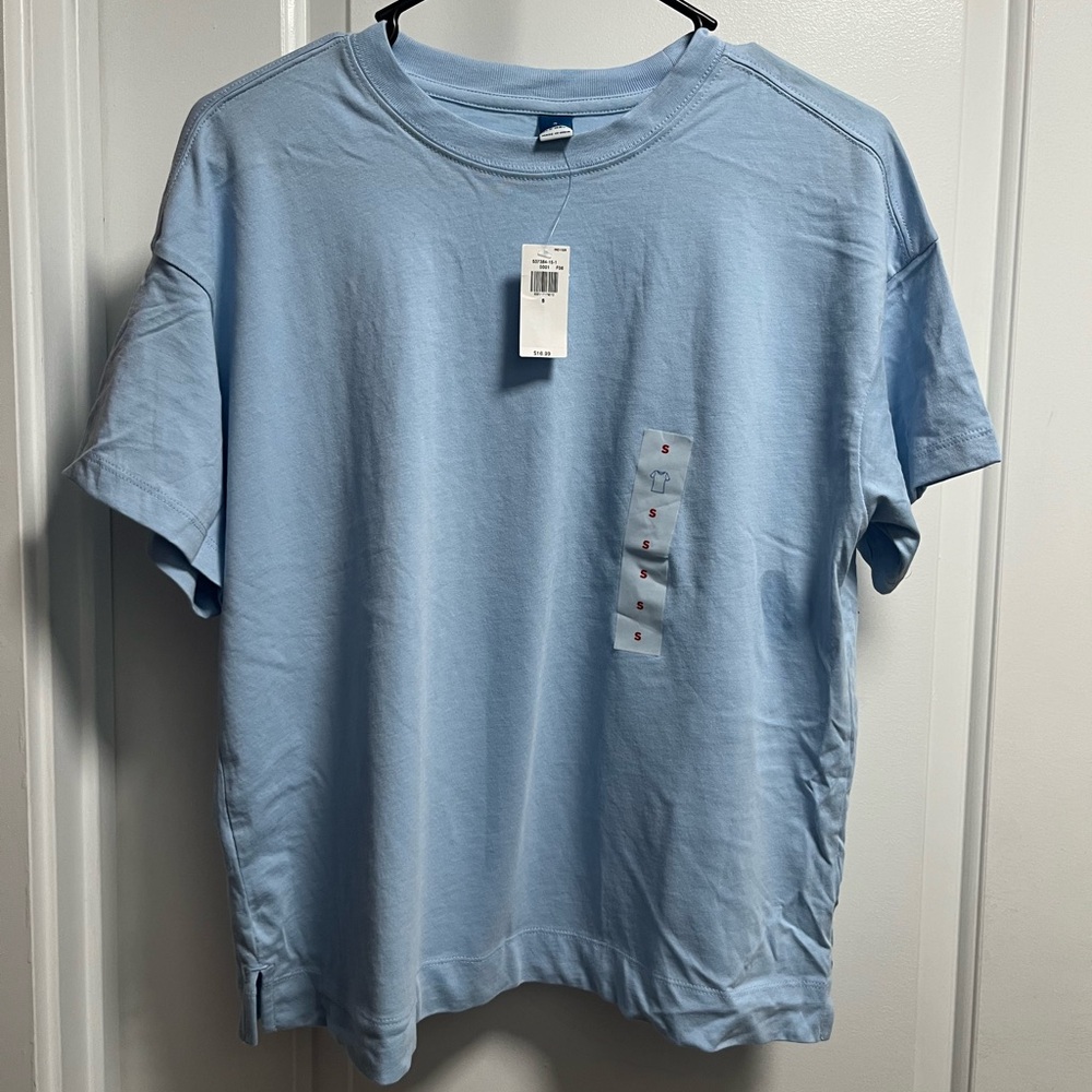 Old Navy Light Blue Women's Short Sleeve Tee